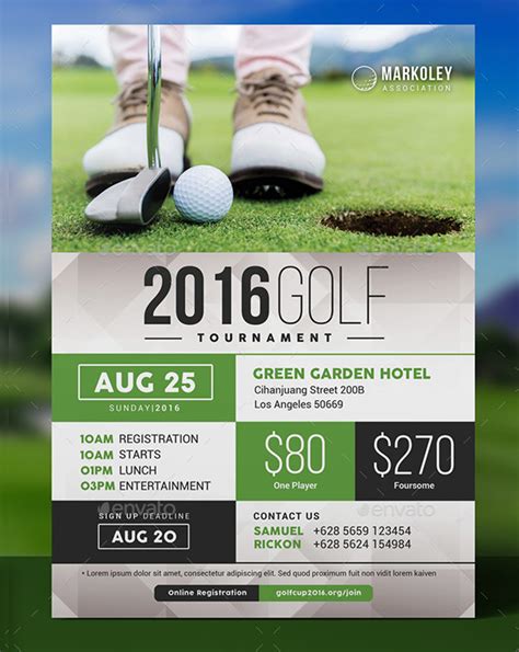 golf tournament flyer template word|Iba pa.